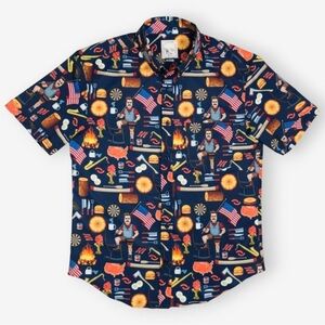 RSVLTS Parks & Recreation The Roosevelts Ron Swanson Shirt of Greatness 3XL BBQ